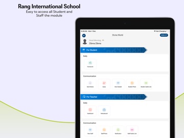 Rang International School iPad screenshot