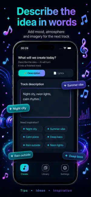 Ritzma: AI Music Generator screenshot 2