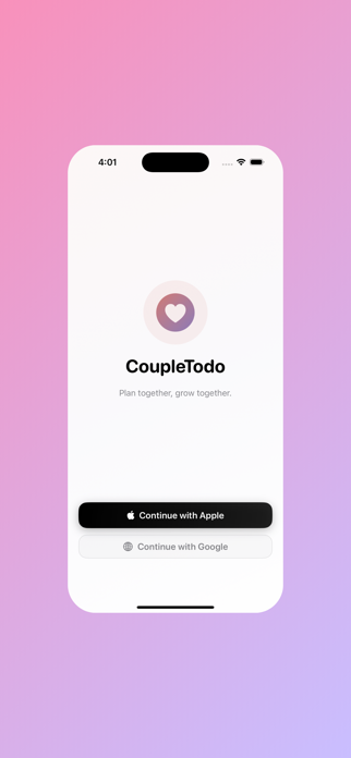 CoupleTodo Screenshot 1 of 5