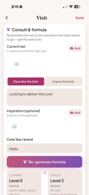 Haircolor AI: Formula Book screenshot 2