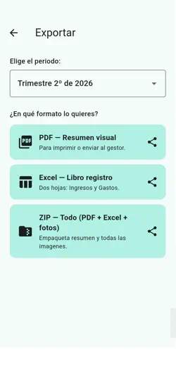 Captura de pantalla de Apunta APP en iPhone 3