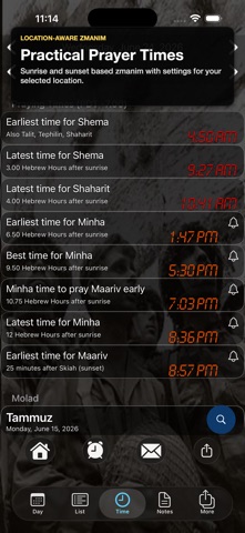 Pocket Luach - Jewish Calendar screenshot