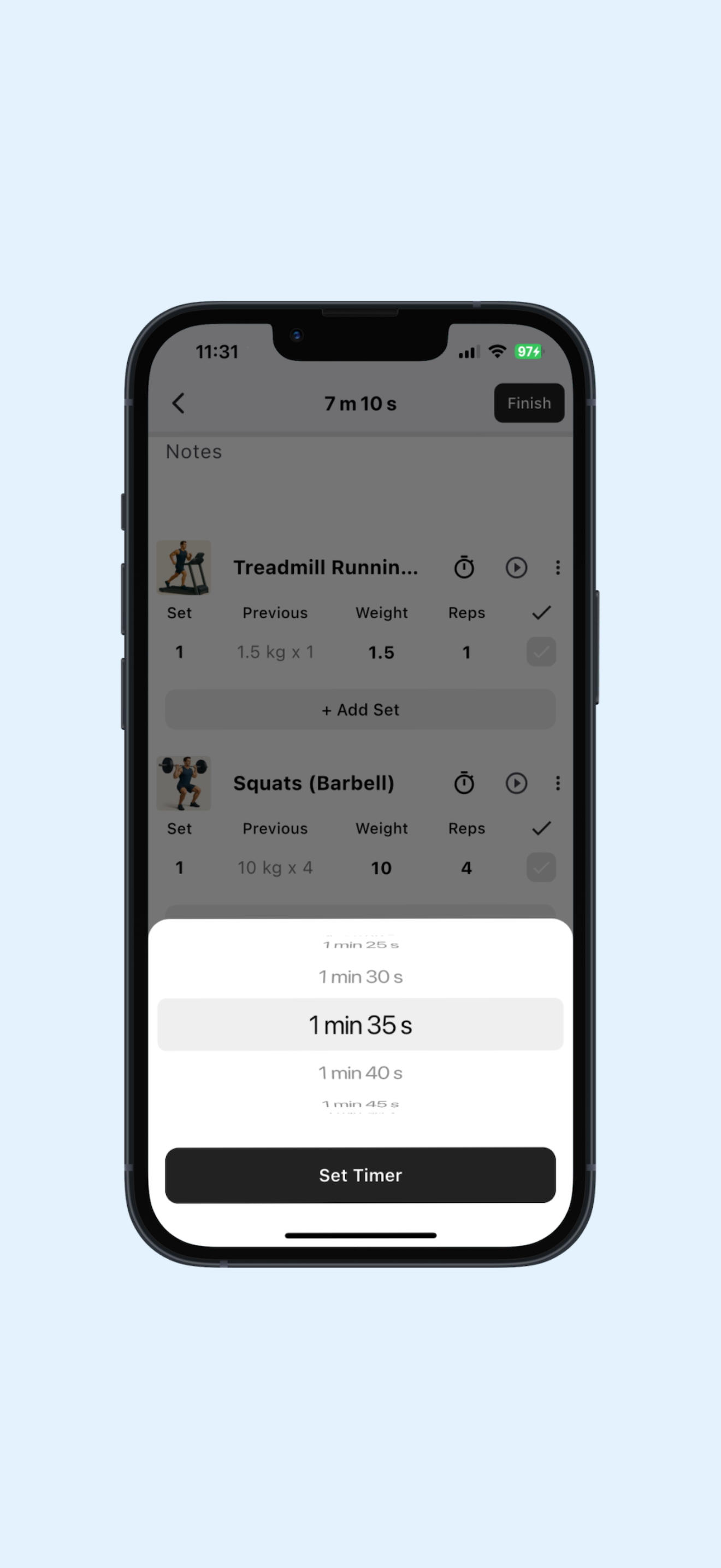 iWorkout - Gym Workout Tracker