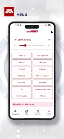 Báo VTC News: Tin tức 24h iPhone screenshot 6