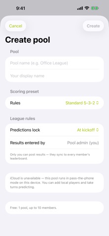MatchPool: Soccer Picks iPhone screenshot