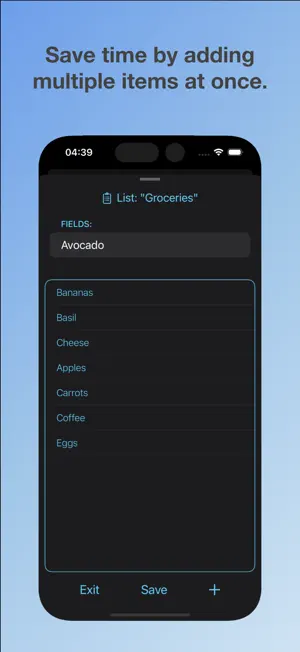 Reusable Lists screenshot 3