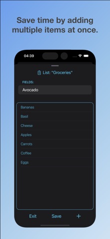 Reusable Lists Screenshot 3 of 9