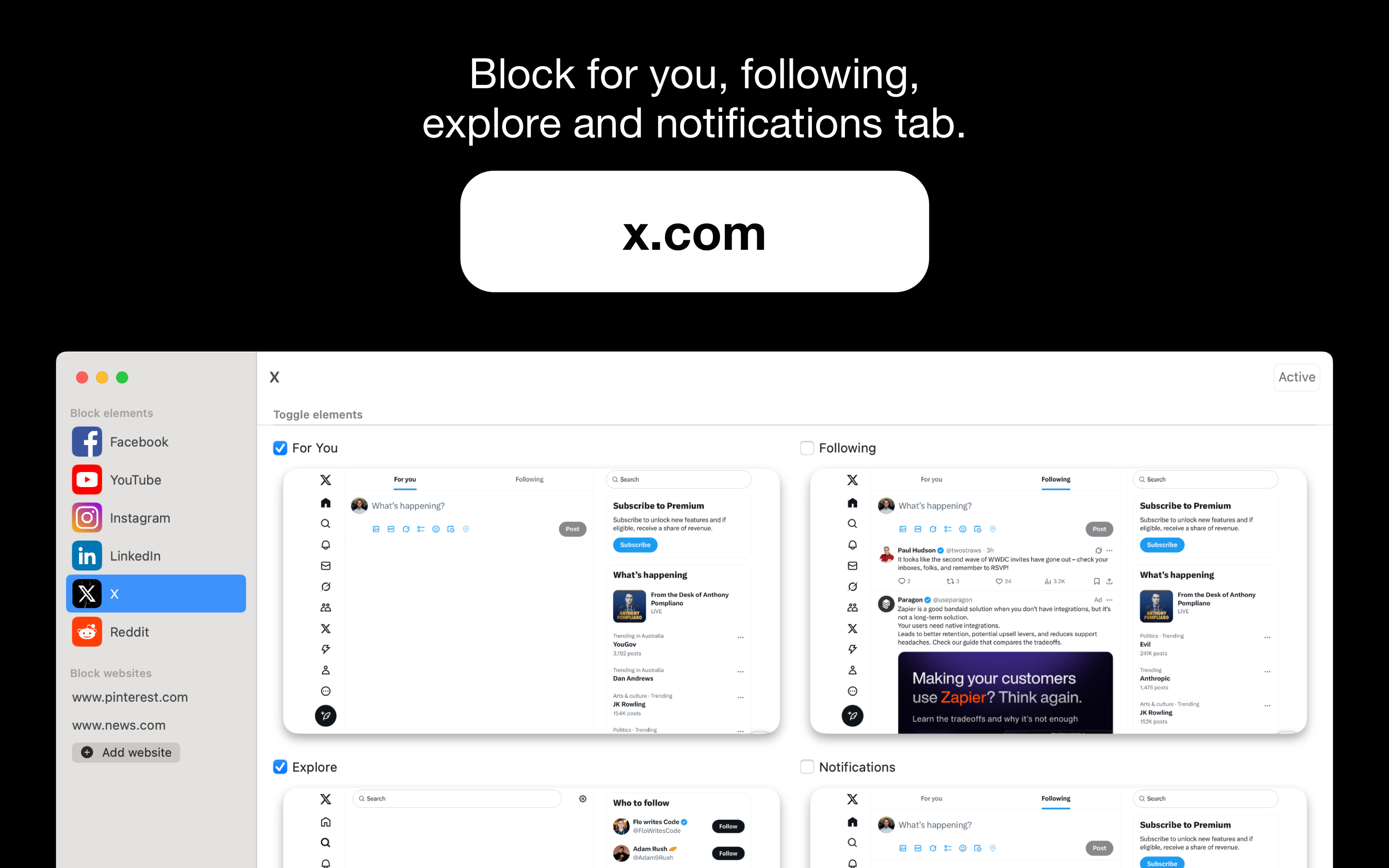 #blockit: Block distractions