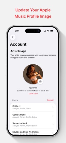 Apple Music for Artists iPhone screenshot 5