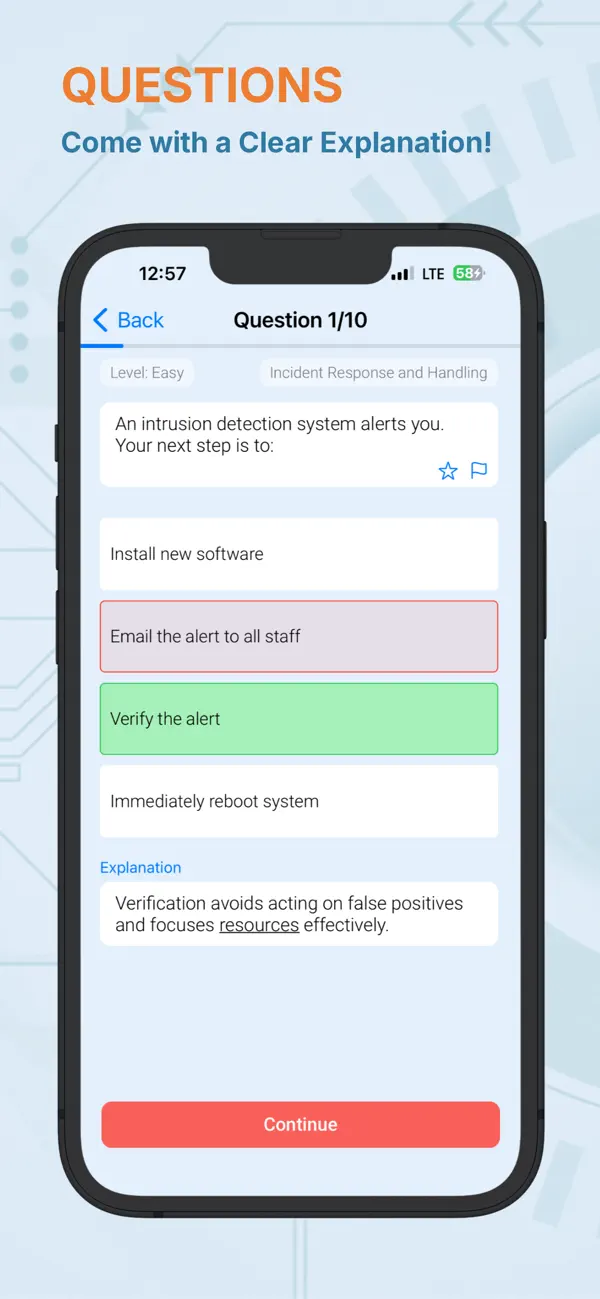 Screenshot #3 pour Learn CyberOps Test