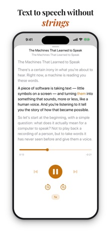 Audiary - AI Text to Speech screenshot