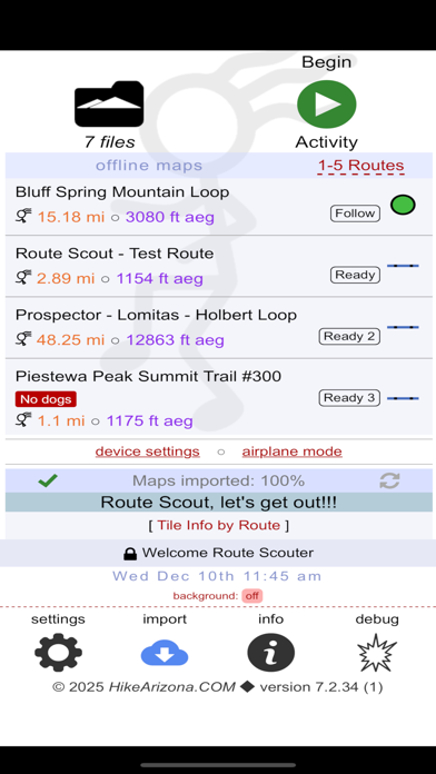 Screenshot #1 pour Route Scout - GPS Topo Mapper