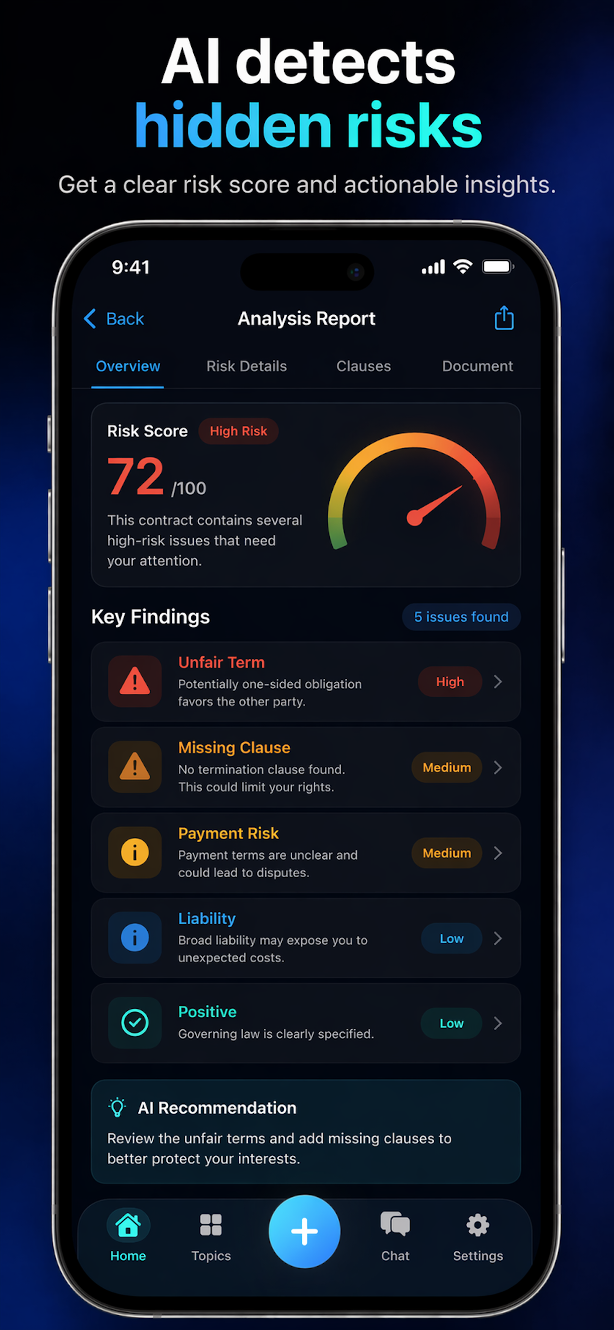 Contract Risk - AI Scanner