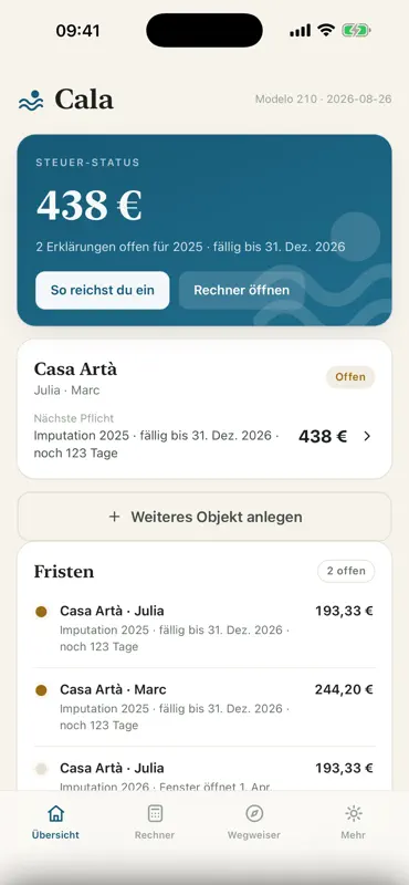 Cala: Modelo 210 Spain Tax screenshot 3 of 6