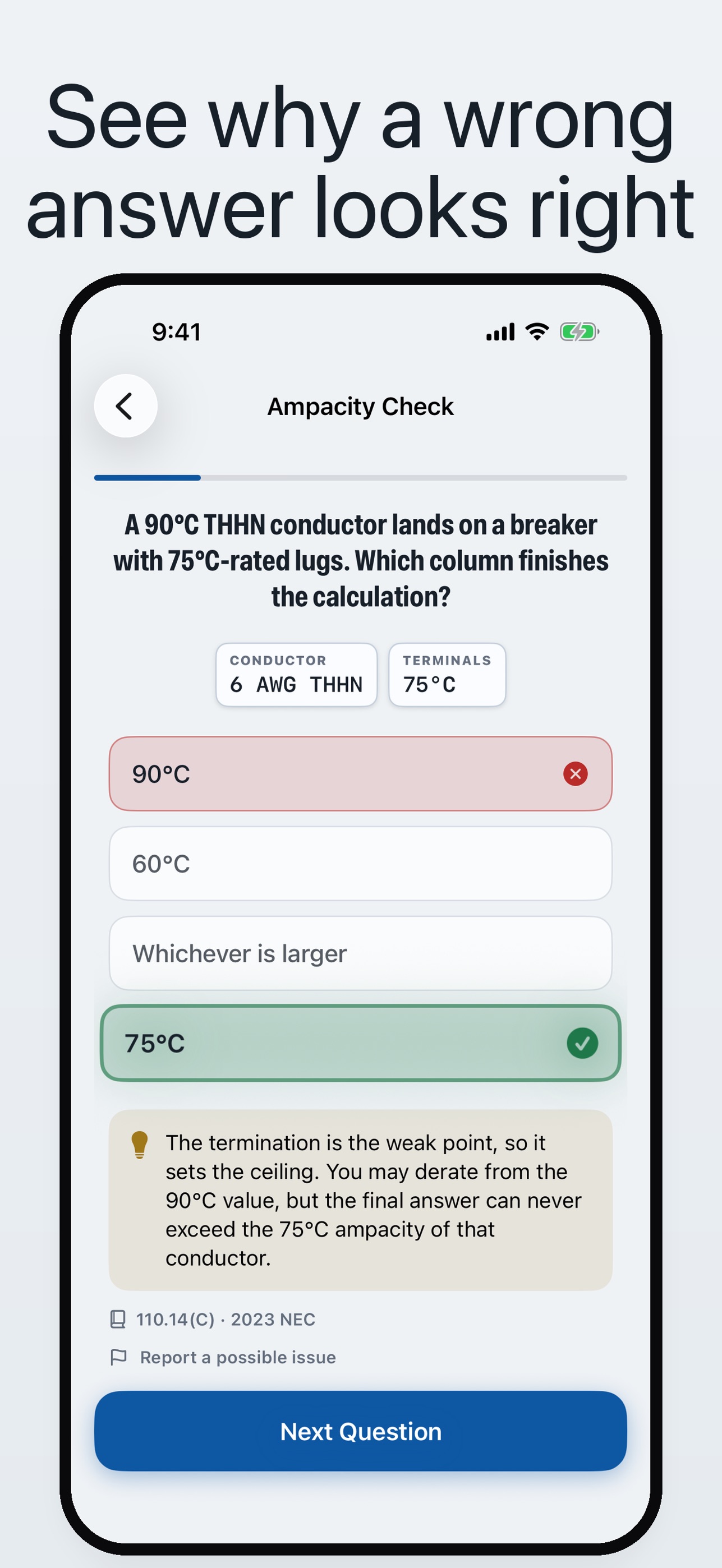Screenshot 3 of US Electrician Exam Practice