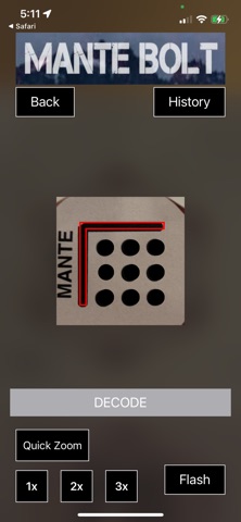 MANTEBOLT Decoder screenshot