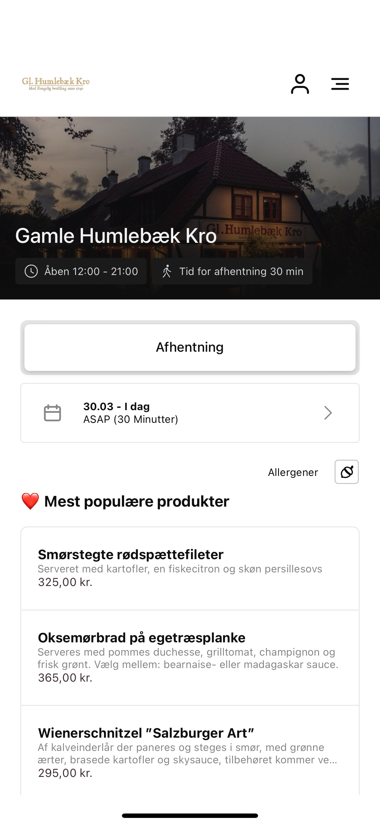 Gamle Humlebæk Kro 3050