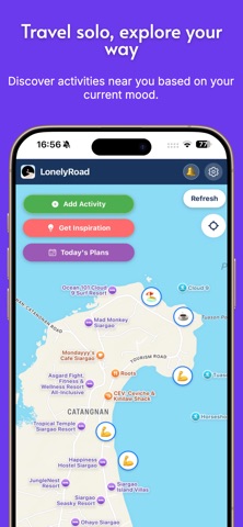 LonelyRoad - Solo Travel iPhone screenshot