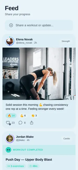 Gym Buddies: Workout & Social screenshot 1