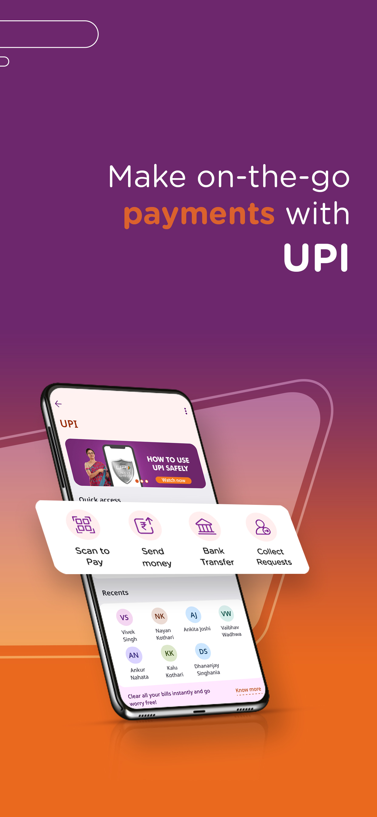 AU 0101: Savings, Credit, UPI