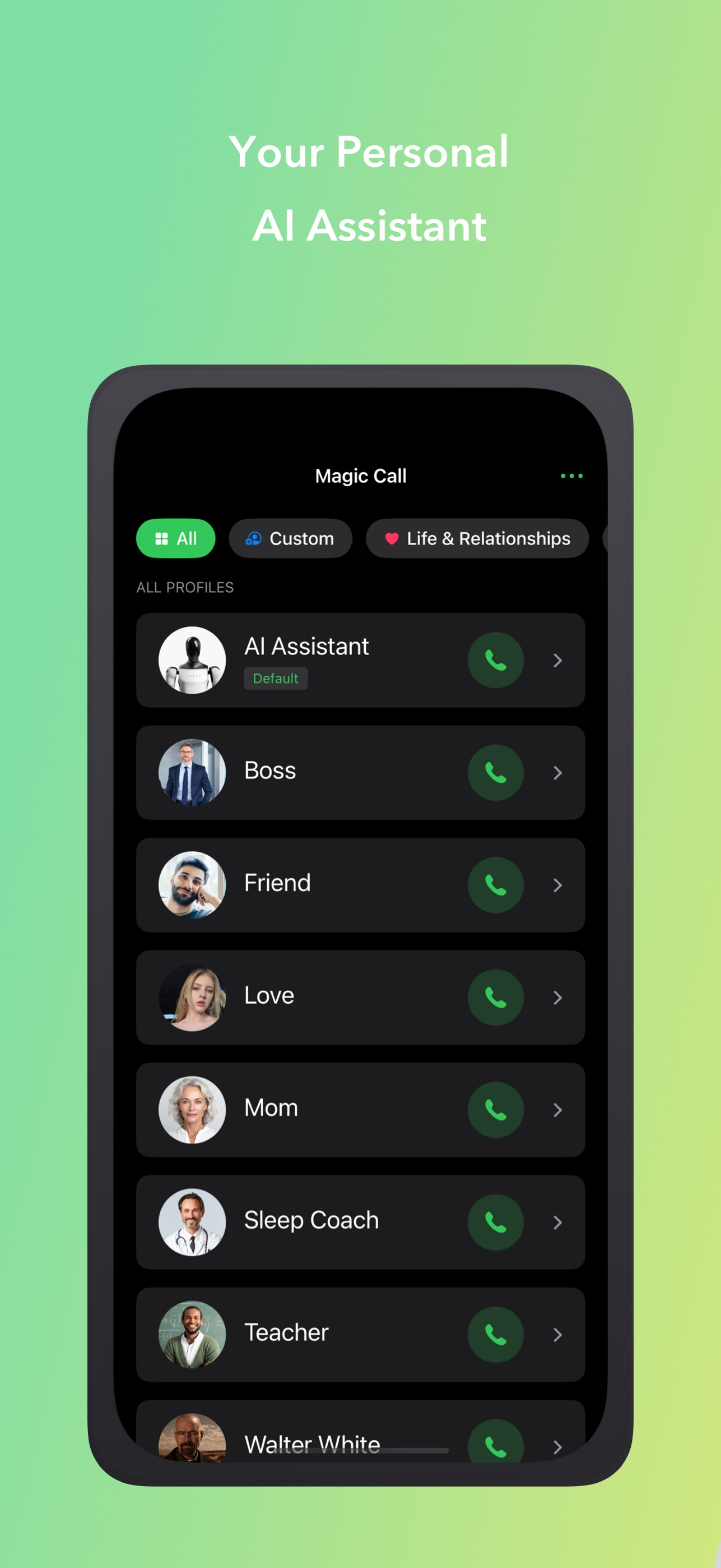 Screenshot 1 of Magic Call Pro: AI Voices