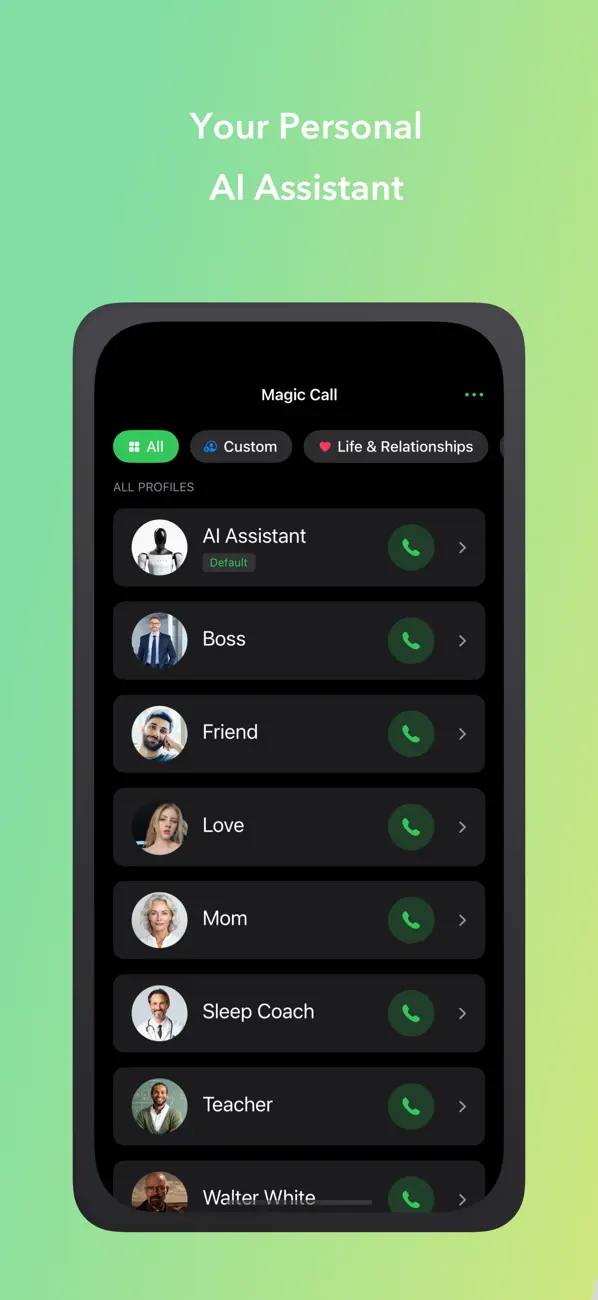 #1. Magic Call Pro: AI Voices (iOS) 게시자: Roxwin Vietnam Technologies Company Limited