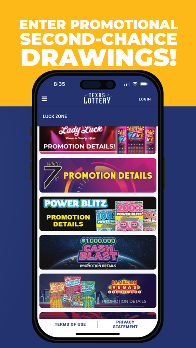 Texas Lottery Official App Screenshot