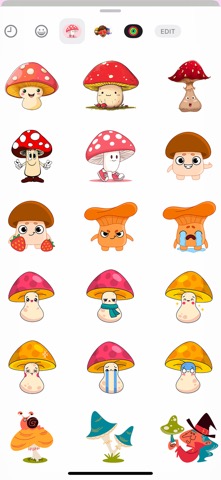 Cute Mushroom Stickersのおすすめ画像3