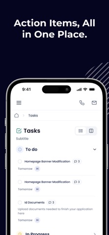 Client portal by Hubflo screenshot