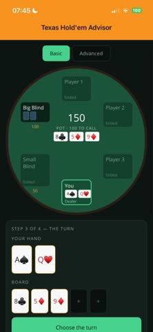 Texas Hold'em Advisor screenshot 1