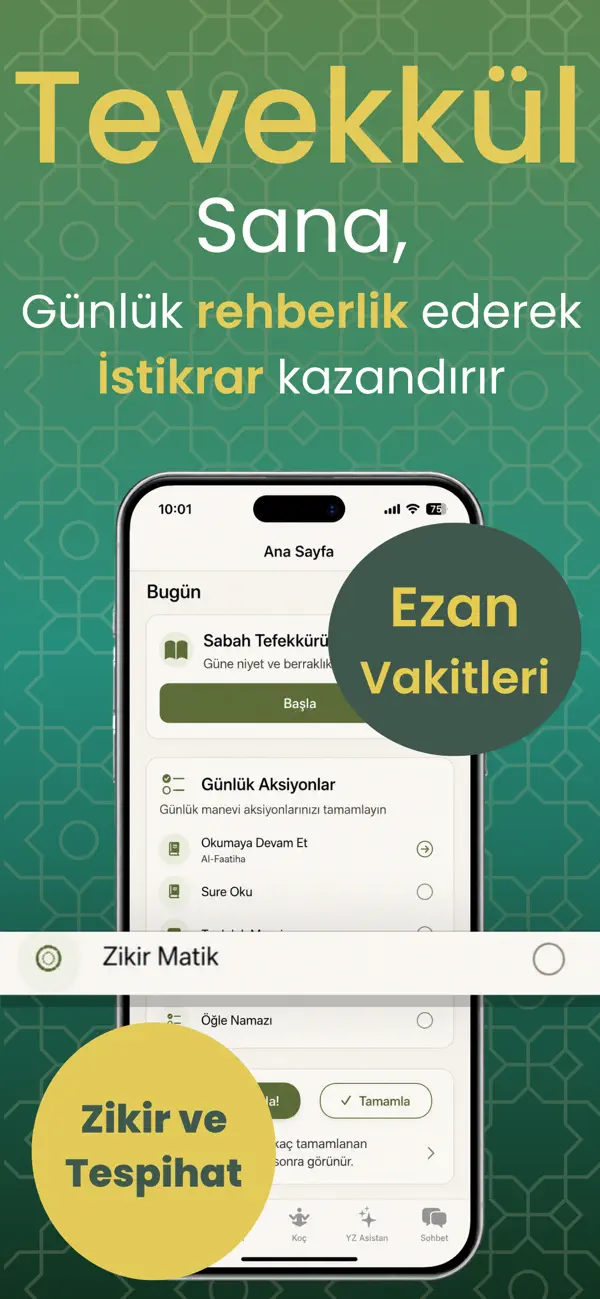 Screenshot #2 pour Tevekkül+ Pro,Kuran ve Meali
