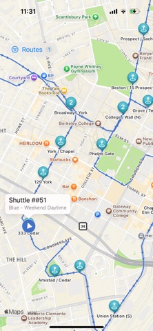 Yale Shuttle screenshot