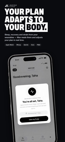 MAXIOM: Your AI SmartCoach iPhone screenshot
