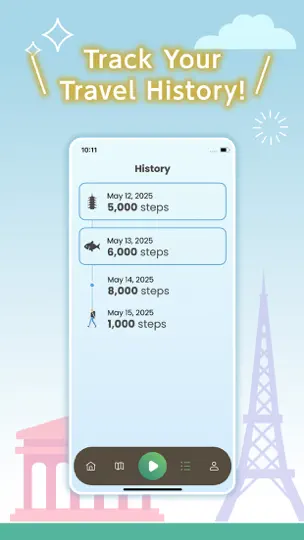 Скриншот Pedometer World - Step Counter на iPhone 5