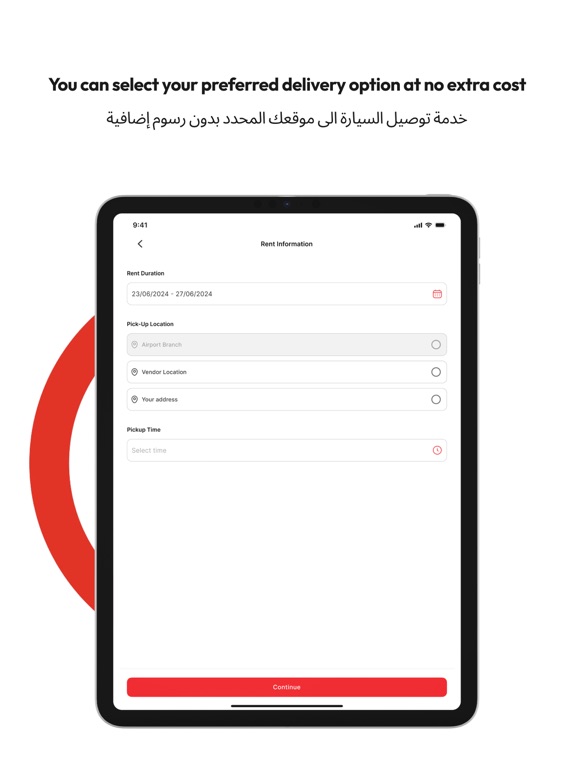 Gear Car Rental iPad screenshot 7 - Travel app
