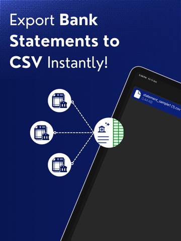 US Bank Statements PDF to CSV iPad screenshot