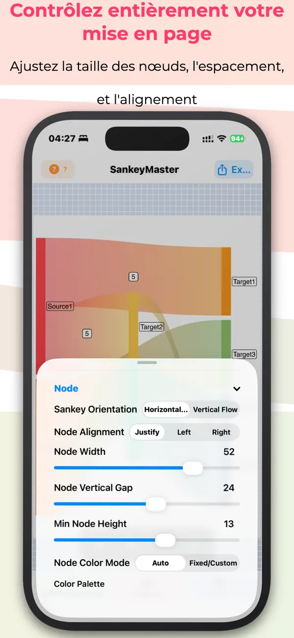 Screenshot #3 pour SankeyMaster: Diagramme Sankey