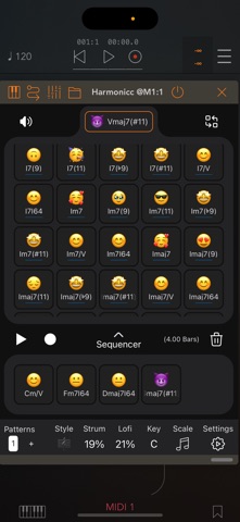 Harmonicc Chord Sequencer AUv3 screenshot