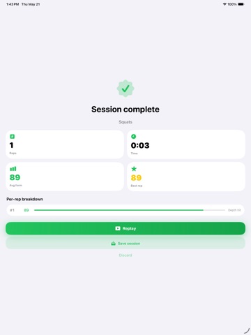 Form Coach iPad screenshot
