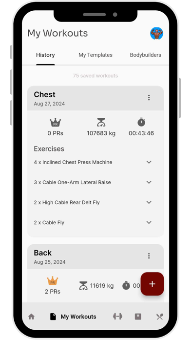 GymPal: Modern Workout Tracker Screenshot