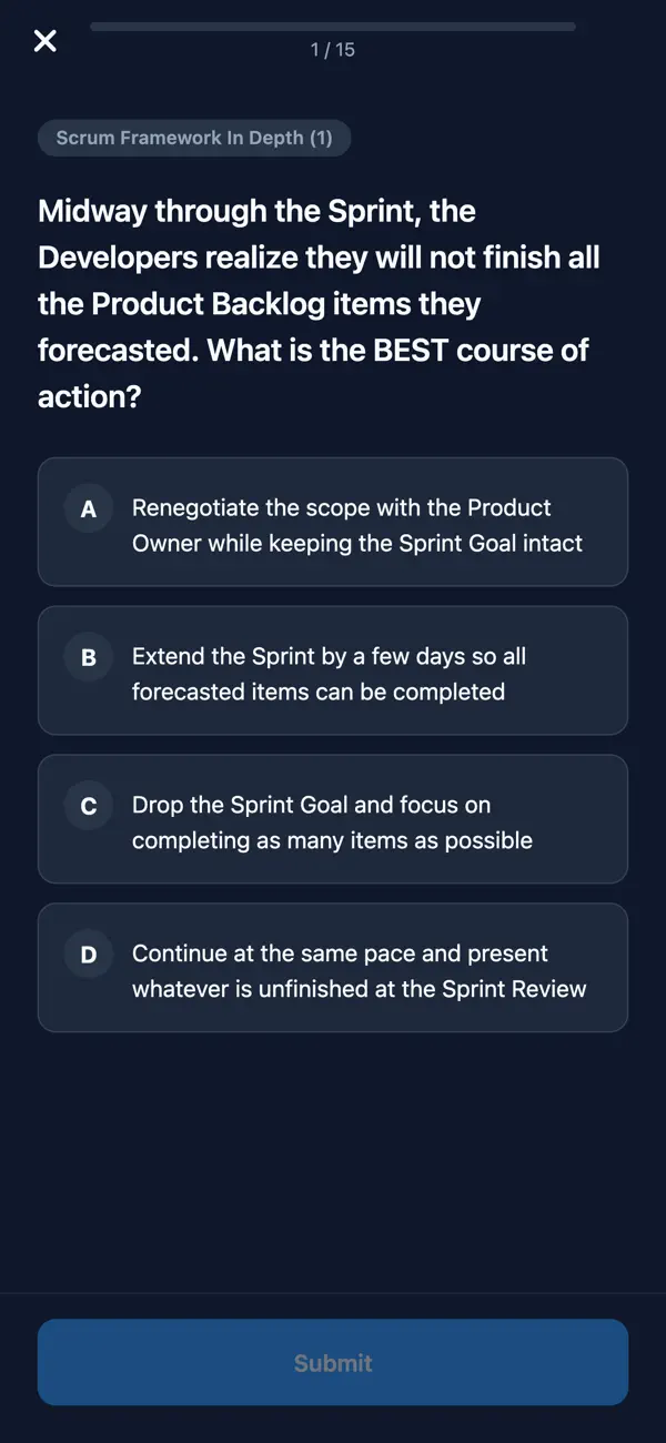 Screenshot #3 pour PSM II Scrum Master Prep
