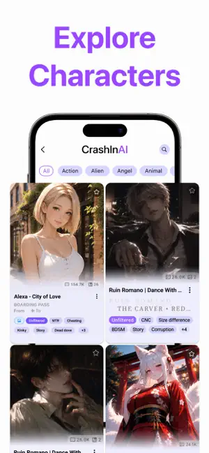 CrashInAI - Characters Chat screenshot 2
