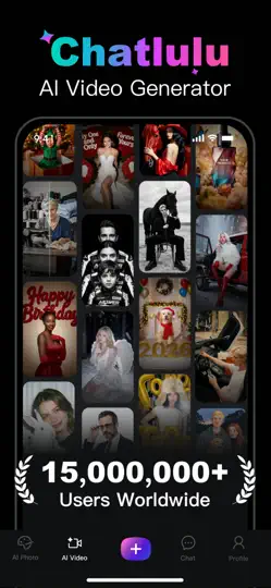 Screenshot von Chatlulu: Video & Foto Editor auf dem iPhone 1