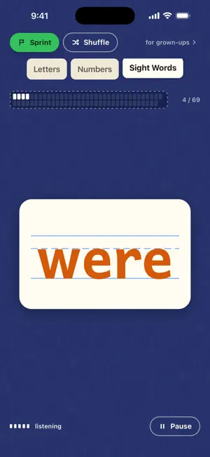 Say the Sight Words screenshot 1