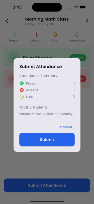 ClassPulse Attendance Screenshot 3 of 9