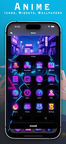 Anime Theme: Icons, Widgets Screenshot 1 of 5