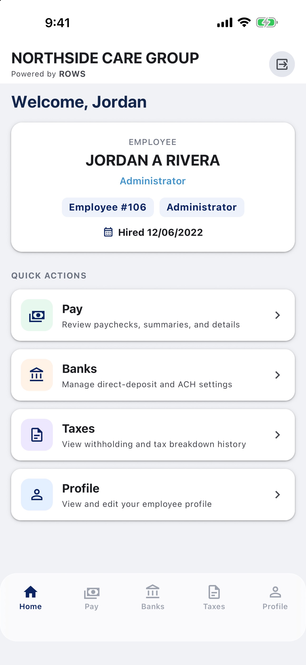 Screenshot 1 of NCS Payroll Mobile