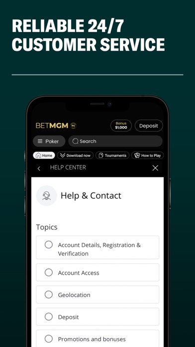 BetMGM Poker - New Jersey Screenshot