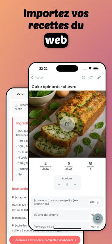 CookBooker: Recettes & Menus screenshot 2 of 5