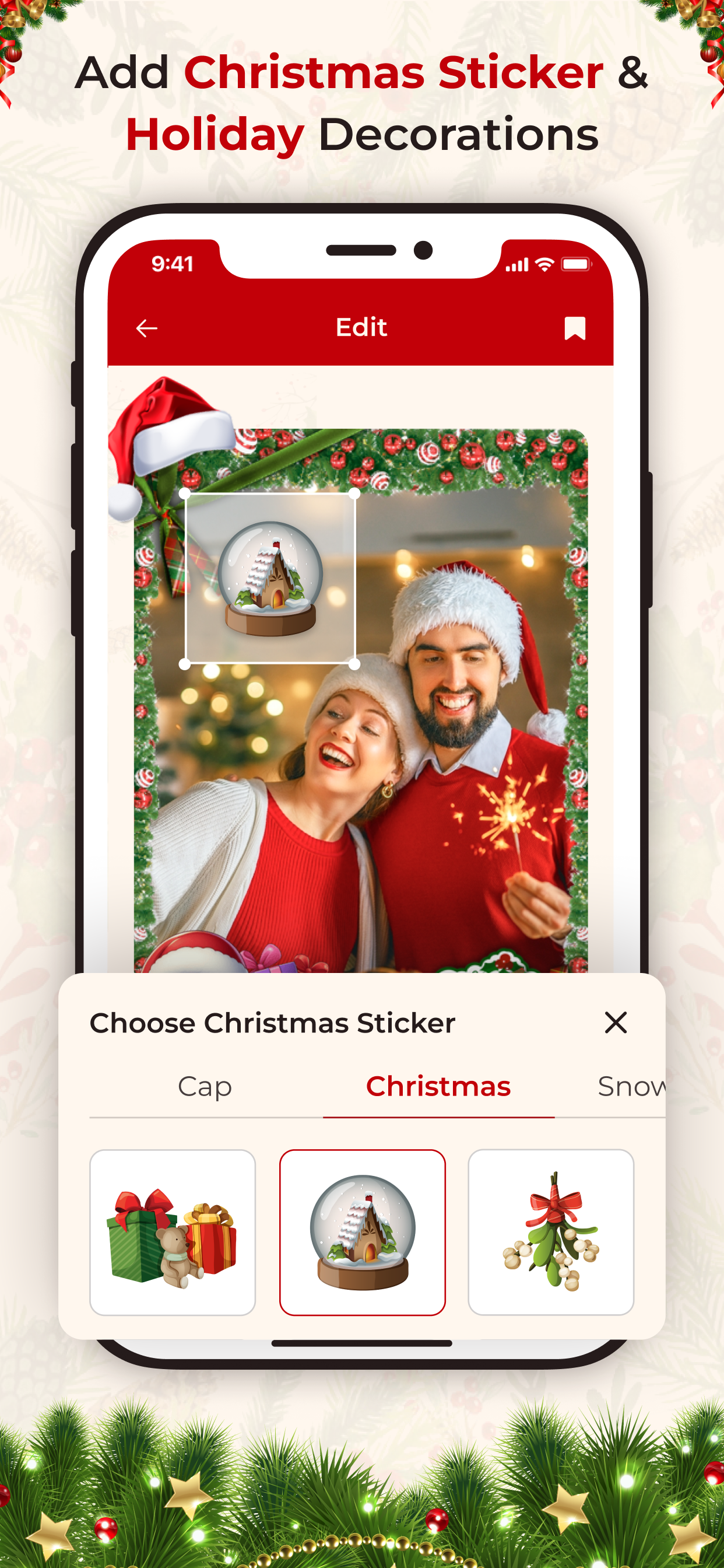 Christmas Photo Frame Studio screenshot 4